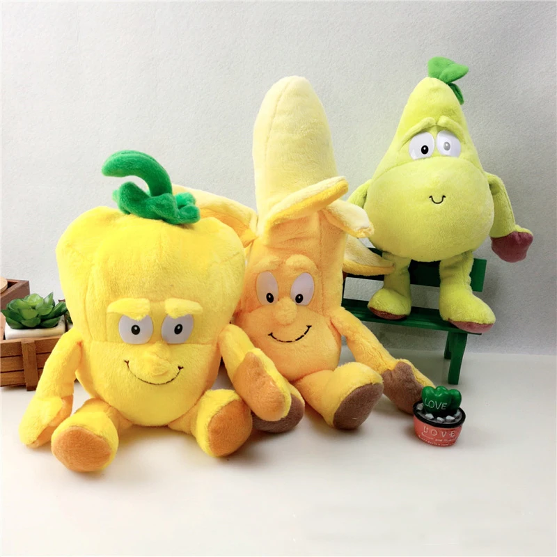 Фрукты овощи мягкая плюшевая кукла плюшевый банан гриб ананас черешня добродетель банда фрукты фаршированные дети антистрессовая игрушка