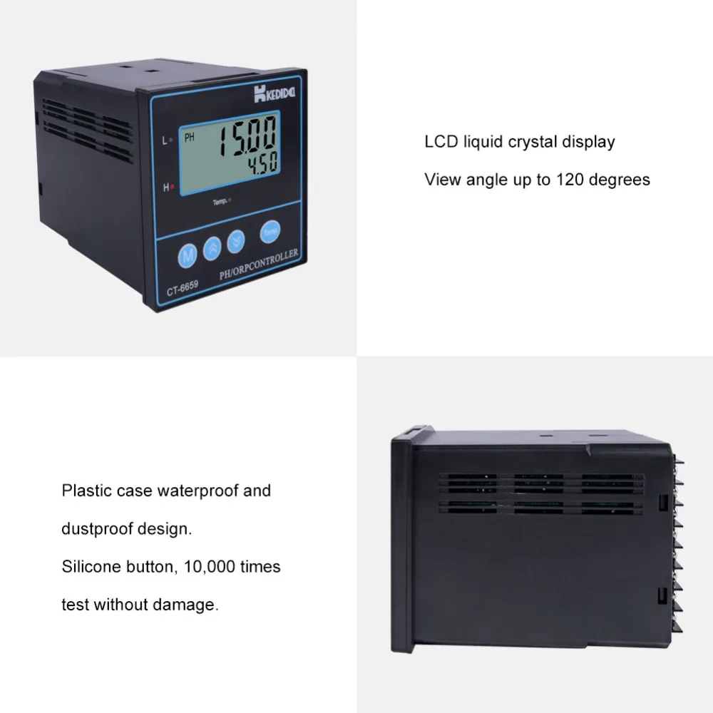 Medidores de PH Testador de ph Industrial de Precisão de Mesa ph e Baixo 014ph ph e baixo testador de ph industrial precisao mesa 0 14ph 03