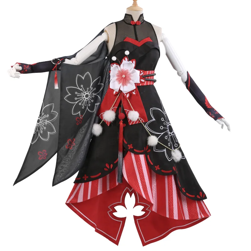 

My Hero Academia YAOYOROZU MOMO Costume Flower Festival Kimono Dress Halloween Carnival Dresses Anime Clothes