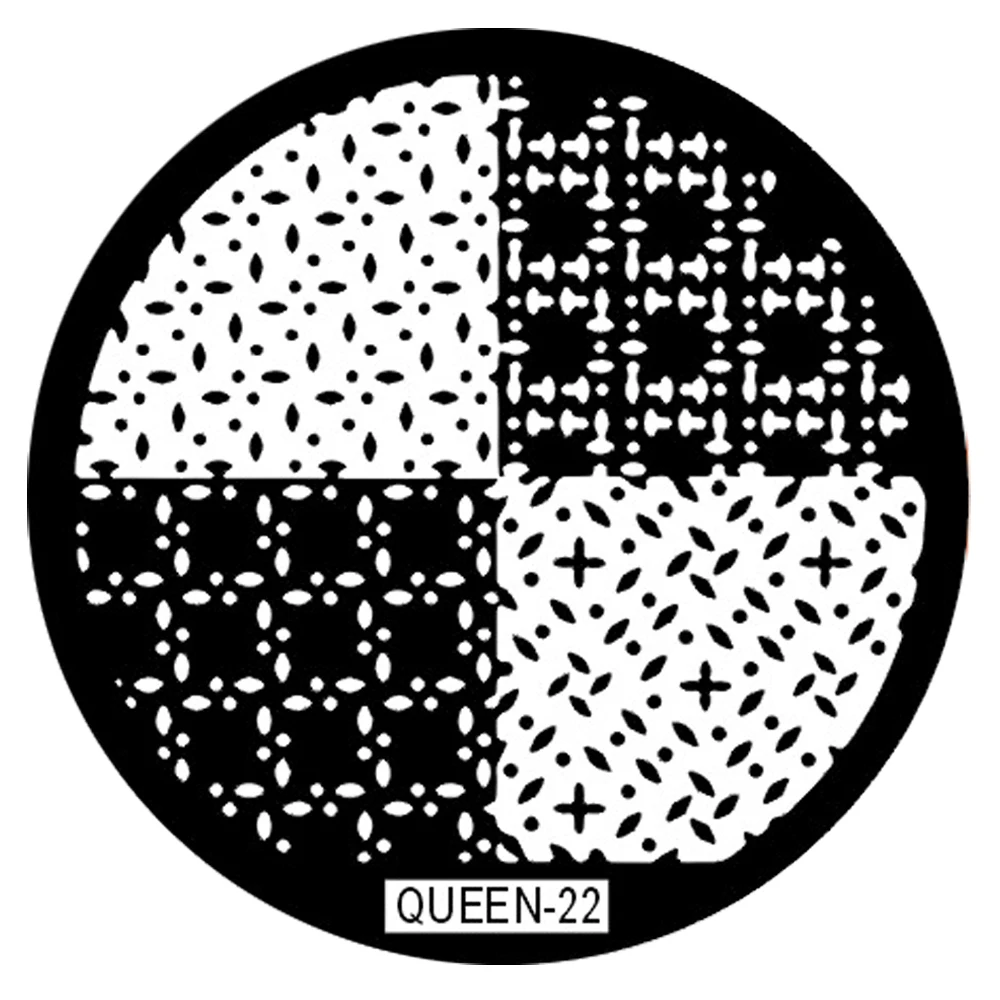 Модные трафареты для маникюрного принтера в Королевском Стиле|stamp stencil|nail stamp