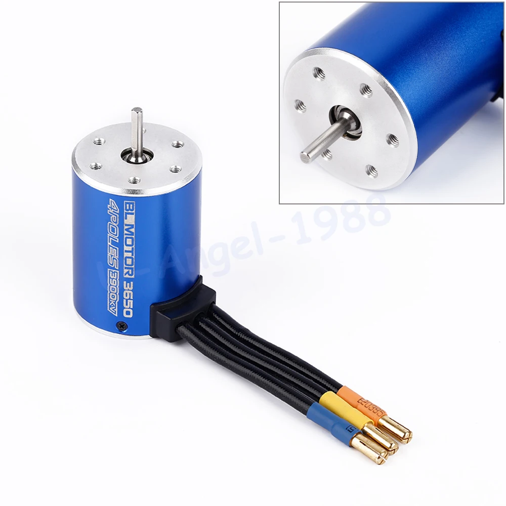 

1pcs 3650 3900KV 4Poles Sensorless Slotless Brushless Motor for 1/10 Racing Car Brushless ESC Accessory