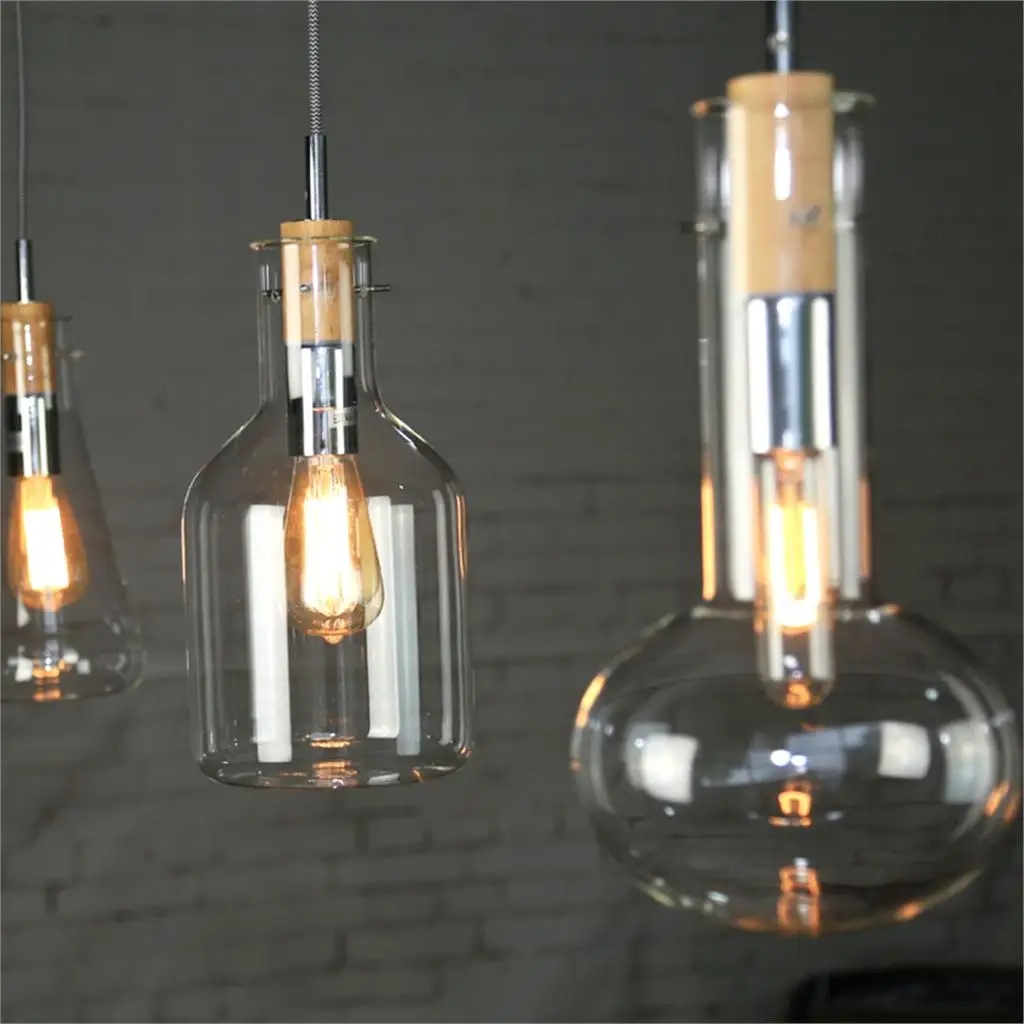 Modern pendant lamp vintage glass pendant light creative ...