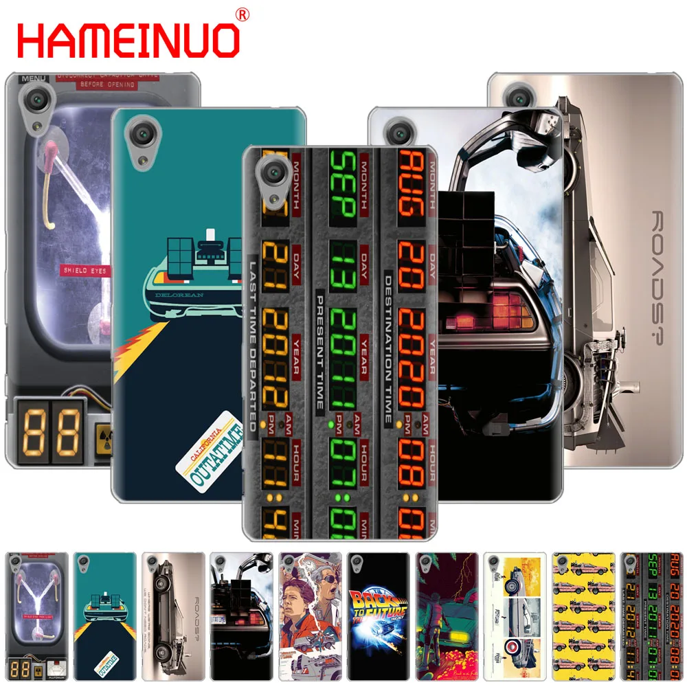 

Back to the Future DeLorean Time Cover phone Case for sony xperia C6 XA1 XA2 XA ULTRA X XP L1 L2 X XZ1 compact XR/XZ PREMIUM
