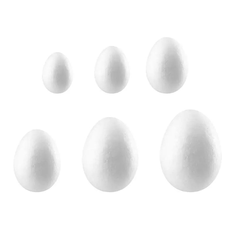 

10Pcs Simulation Foam Eggs Graffiti Painted Exercise DIY Creative Easter Egg Children Early Educational Toy