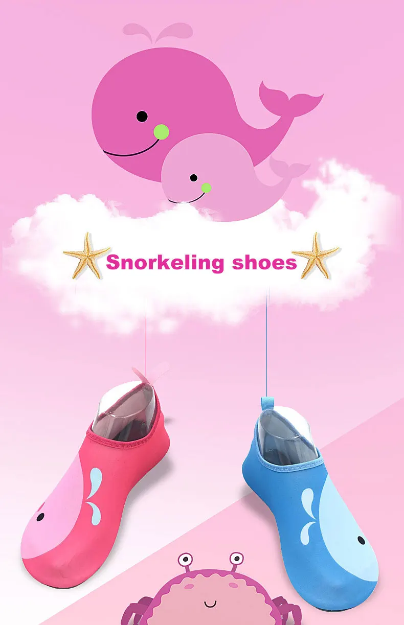 1 (1)Kids Quick Drying Wading Shoes Swim Water Footwear Barefoot LightWeight Aqua Socks For Kids' Sneakers Children Slippers