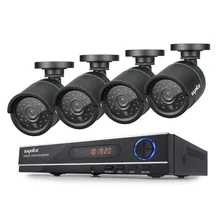 SANNCE HD 8CH 1080N 720 P Системы ВИДЕОНАБЛЮДЕНИЯ HDMI AHD DVR 4 ШТ. 1200TVL ИК Открытый Ночного Видения Безопасности, Камеры Видеонаблюдения комплект
