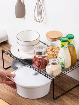 

Wrought Iron Kitchen Rack Cabinet Dish Rack Kitchen Drain Storage Rack Condiment Shelf Kitchen Organizer Home Storage