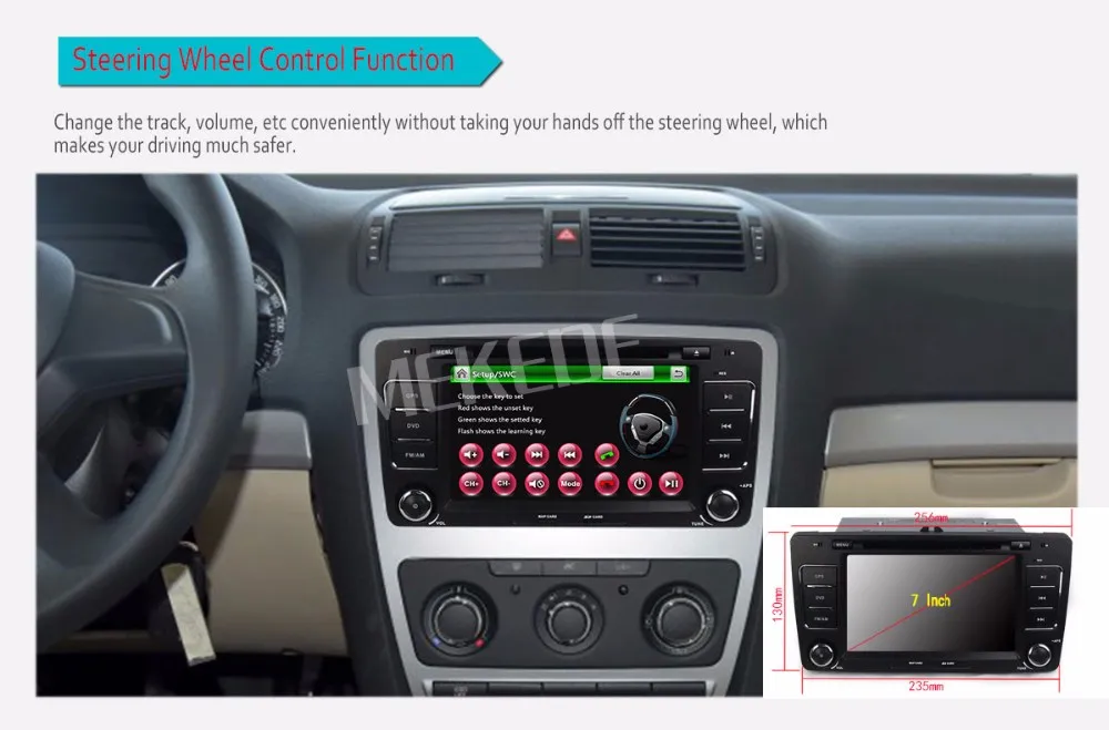 Discount free shipping Car DVD Player GPS Navigation for Skoda Octavia 2009- 2013 a5 with Canbus BT Radio Stereo 7