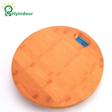3 – 180kg Bamboo Circle Wooden Health Weight Fitness Scale LCD Digital Smart Floor Electronic Weighing Pesa Bathroom Scientific