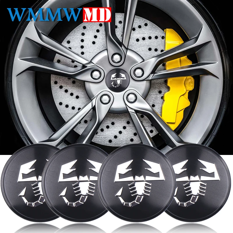

Abarth Scorpion Logo Car Wheel Center Hub Cap Badge Emblem Decal Sticker For FIAT 124 125 500 695 OT2000 Coupe Car Accessories
