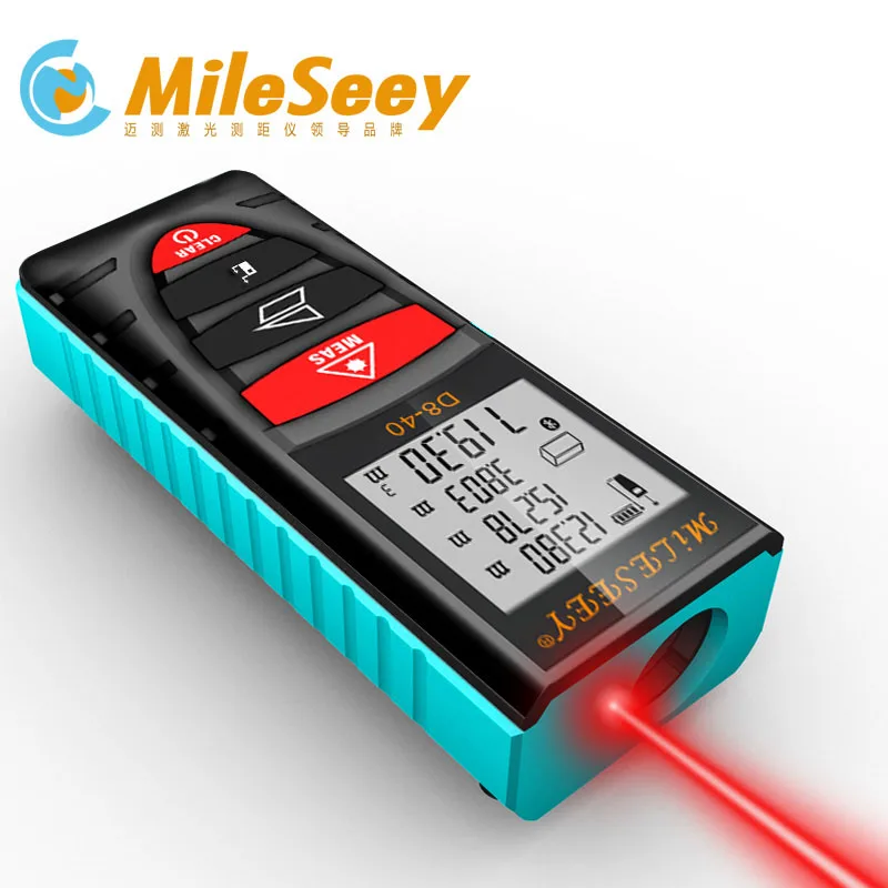 

Mileseey 40M 100M Laser Rangefinder Handheld Digital Distance Meter Screen outdoor laser distance meters tape measure tool
