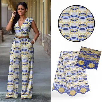 

African lace fabric for dress 5yards+2yards african swiss lace fabric 2018 high quality nigerian lace fabrics cotton lace B2-S15