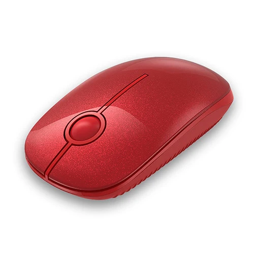 Jelly Comb ультра тонкая Портативная оптическая мышь тихий щелчок Бесшумная мышь 2,4 г беспроводная мышь для ПК ноутбука Windows Mac OS - Цвет: red