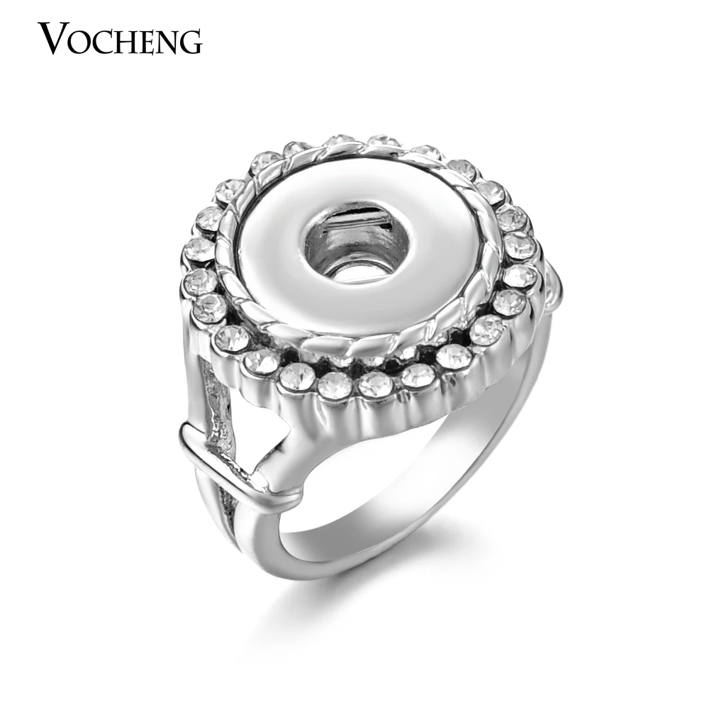 

Crystal Ring Ginger Snap Button Charm Ring for Small 12mm Popper Jewelry (NN-226)