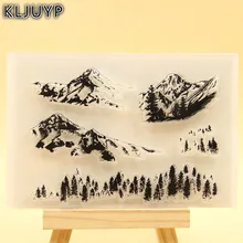 KLJUYP Snow Mountain Clear Stamps Scrapbook Paper Craft Clear stamp scrapbooking KL341