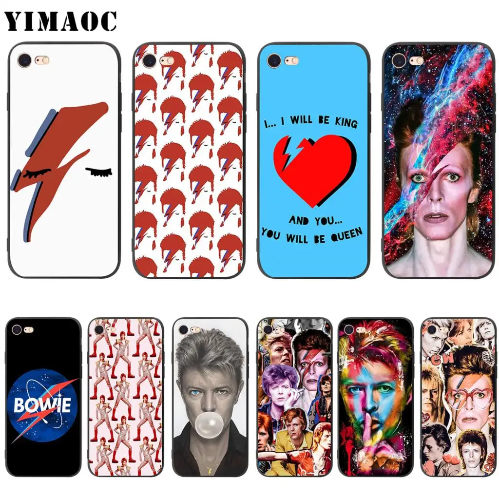YIMAOC David Bowie Art мягкий чехол для Apple iPhone SE 2020 5 5s 6 6s 7 8 Plus XR X Xs 11 12 Pro Max mini | Мобильные
