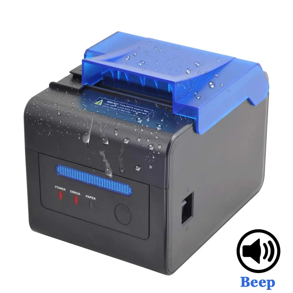 ISSYZONEPOS 80 мм тепловой кухонный принтер автоматический резак Максимальная скорость чековый принтер поддержка последовательной/USB/Ethernet Pos системы