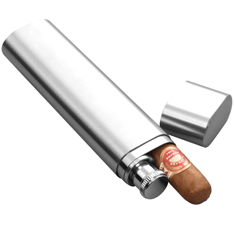 シガーチューブ旅行瓶屋外葉巻ヒュミドール運ぶ水差しチューブワイン水差しポータブル屋外 Cg 0122 Cigar Accessories Aliexpress