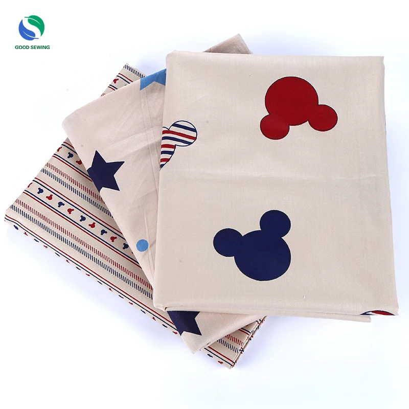 2017 New 40*50cm 3pcs/lot Cotton fabric for dress tecidos sewing tissu DIY dolls Cloth Patchwork quilting F010 | Дом и сад