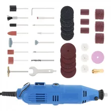 Электрический шлифовальный станок с фиксированной передачей с переменной скоростью, набор инструментов с гибким валом и штучными аксессуарами для полировки/гравировки/резки