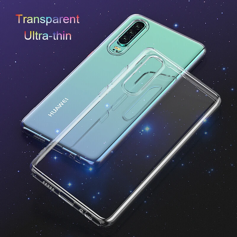 

Transparent Case TPU for Huawei P30 / P30 Pro / P30 Lite Silicon Case Soft Cover Ultrathin Clear Phone Back Funda P30Pro P30Lite