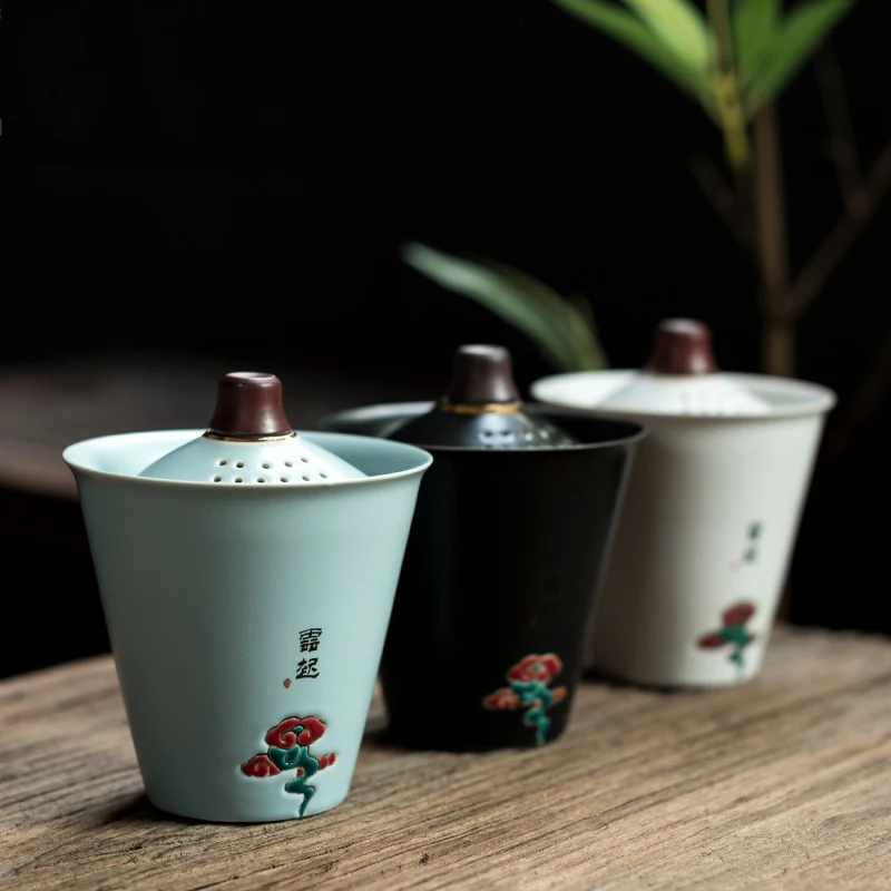 

TANGPIN ceramic teapot gaiwan with 2 teacups a tea sets portable travel tea set drinkware