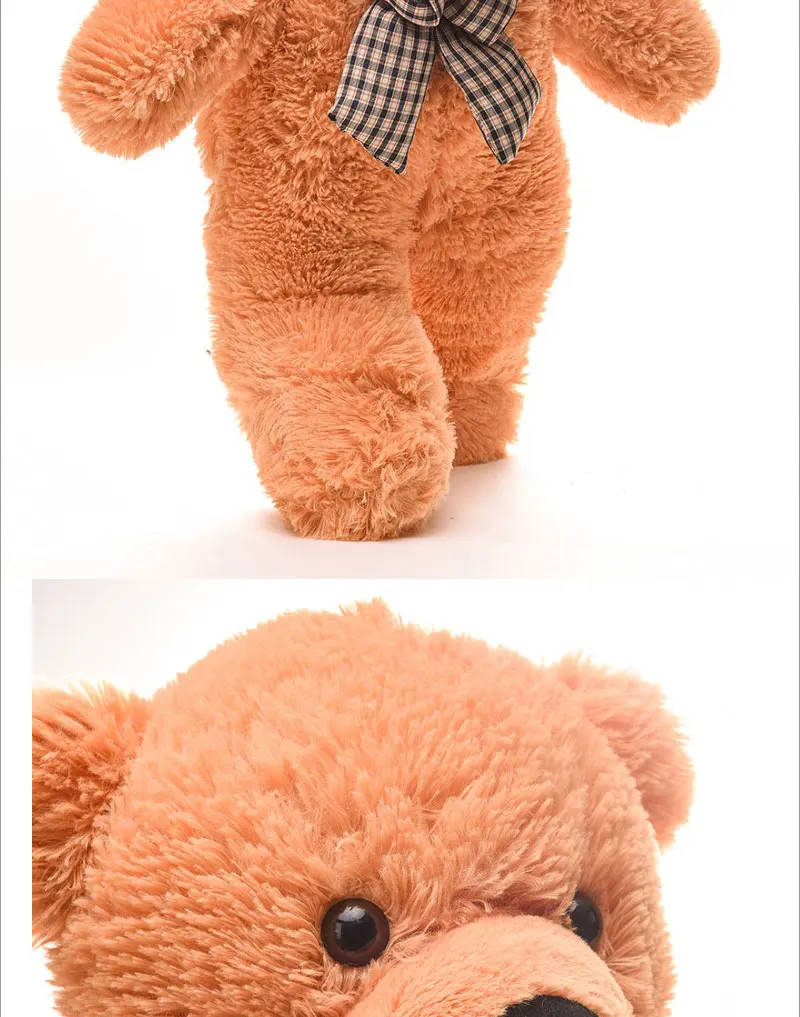 Teddy-Bear_02giftbow bearwhite plushbrown  plushstuffed animal plush toystuffed animal doll toysoft