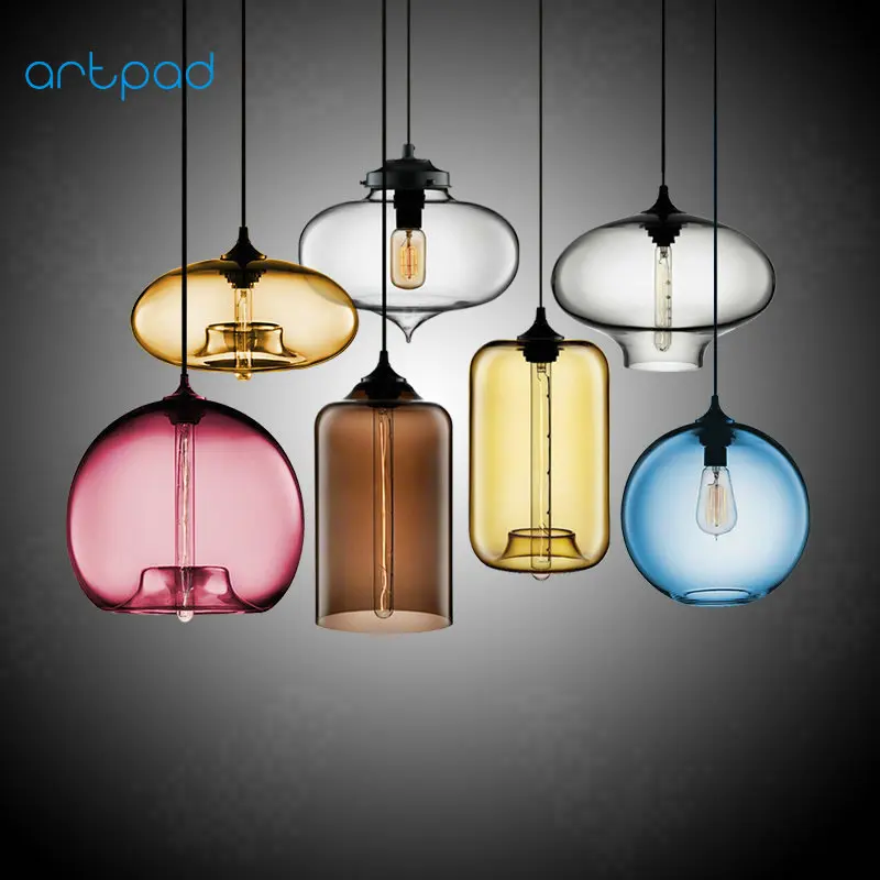 Artpad один три плафоны скандинавские стеклянные подвесные светильники гостиная столовая кухня подвесной светильник Лофт современный