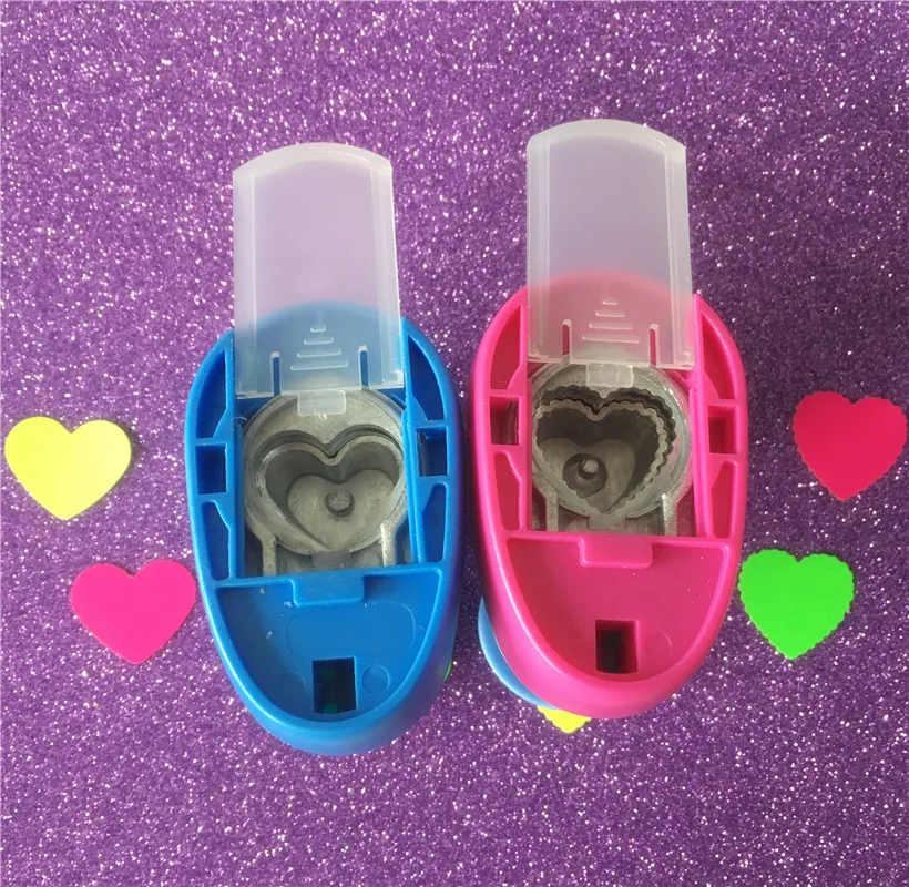 Wave Heart And Wave Circle Shape 1 Inch Hole Punch Love Puncher Crafts  Scrapbooking Round Diy Eva Foam/paper Cutter Punches - Hole Punch -  AliExpress