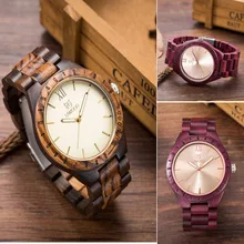 Новые UWOOD Человек Деревянные часы Новогодний подарок браслет Кварцевые часы роль Мужчины Relogio Masculino модные повседневные деревянные часы