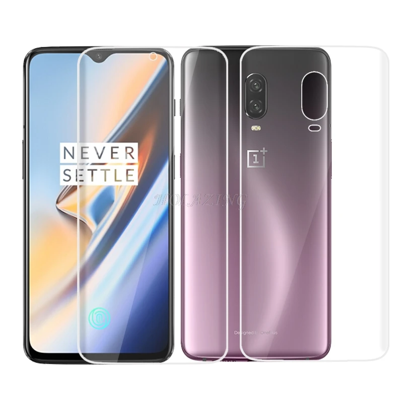 

HOLAZING New No Required Water Hydrogel Film 4D Full Coverage Screen Protector for OnePlus 6T 6.41" AUTO Fixed Skin Layer