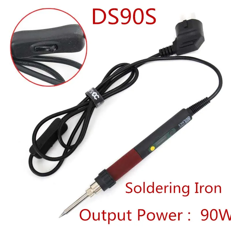 

DS90S EU Plug Soldering Iron 220V 90W With Backlight Sleep Function Electric Soldering Iron Heating Welding Tools