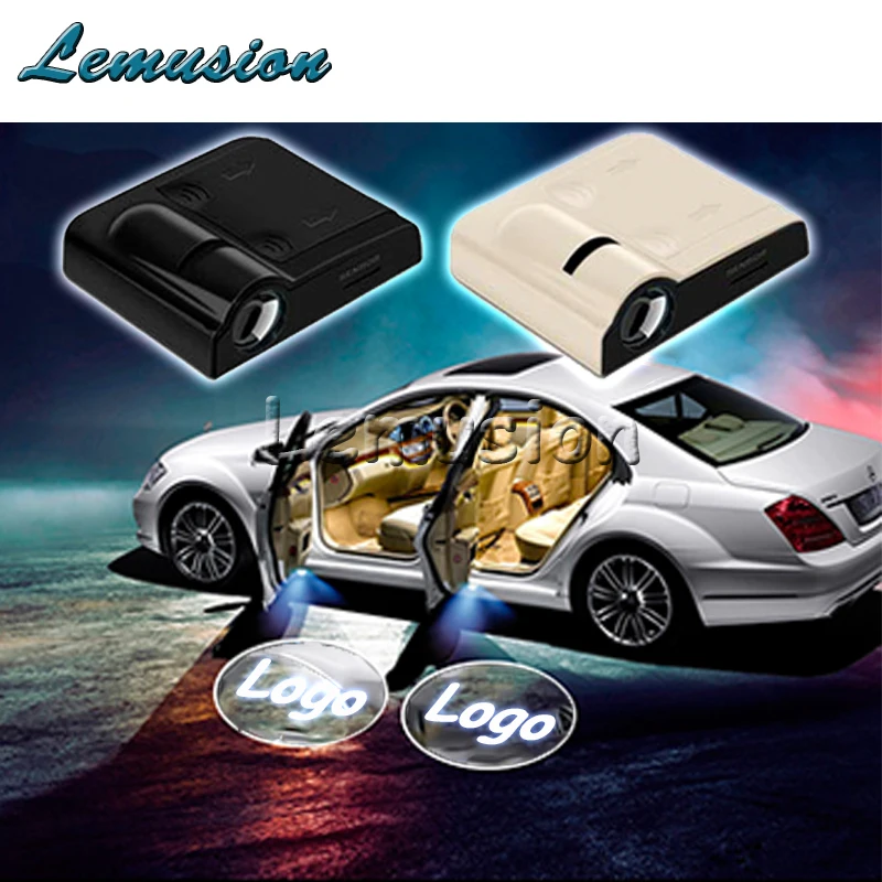 

2pcs Car Door Welcome Light Laser Projector LED For Seat Leon Honda Accord Jeep Mazda 3 Skoda Octavia Ford Focus 2 Accessories