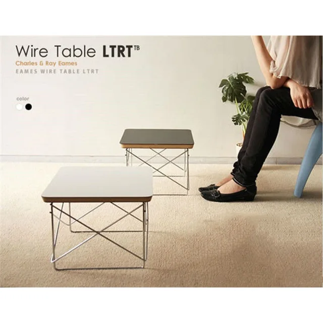 Hot S Tea Table Wire Base Coffee Simple Ltr End Hot S Tea Table Wire Base Coffee Simple Ltr End Modern Small