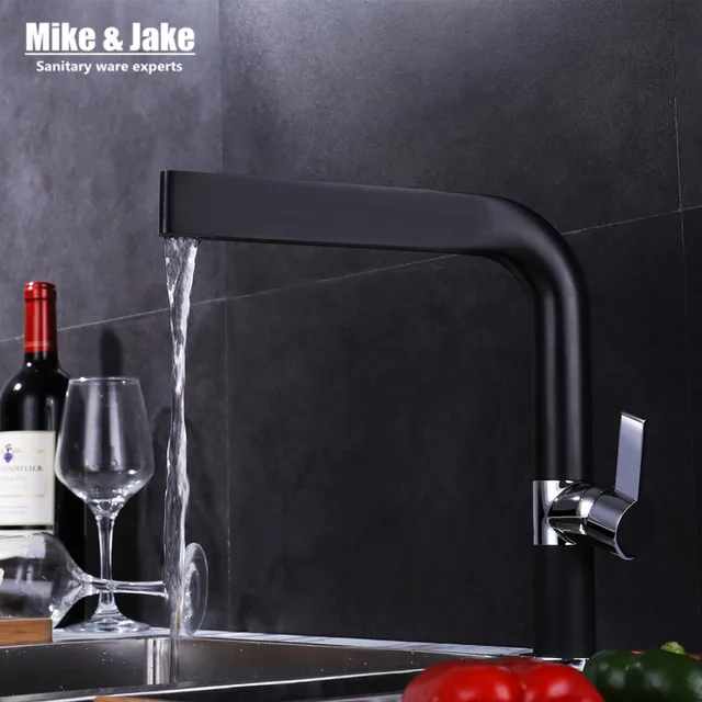 Special Offers Black kitchen faucet 360 ronating kitchen sink mixer blackend sink tap cold and hot kitchen mixer tap black kitchen tap M201072