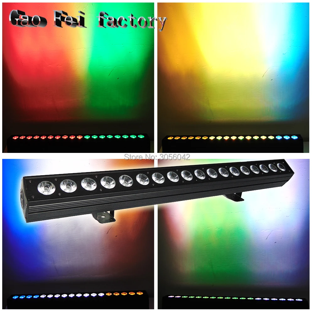 

led up dj building 18x15w RGBWA 5in1 led wall wash dmx bar outdoor wall washer light