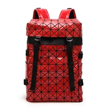 Новинка 2017 года ведро женщин сумка алмазов решетки Tote Геометрия Стеганый рюкзак SAC сумки женщин большой емкости саквояж