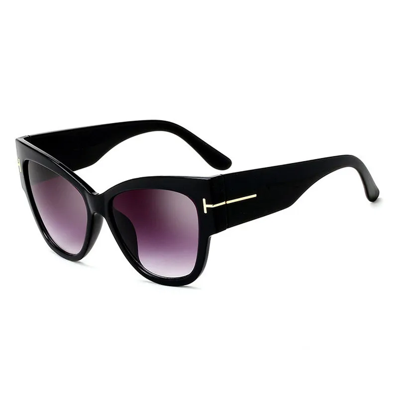 ZXWLYXGX, Ретро стиль, большое зеркало в рамке, кошачий глаз, солнцезащитные очки для женщин, фирменный дизайн, градиентные линзы, высокое качество, солнцезащитные очки, UV400
