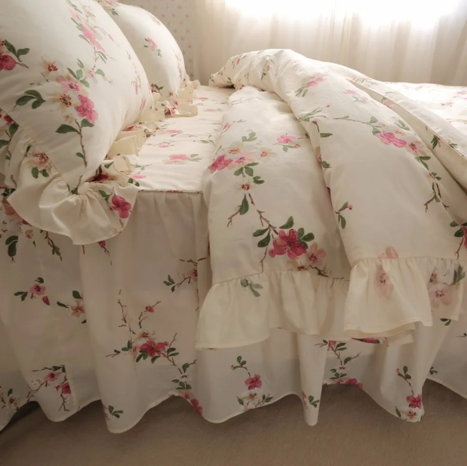 Fadfay Erfly Meadow Fl Bedding Set Elegant French Country Fadfay Erfly Meadow Fl Bedding