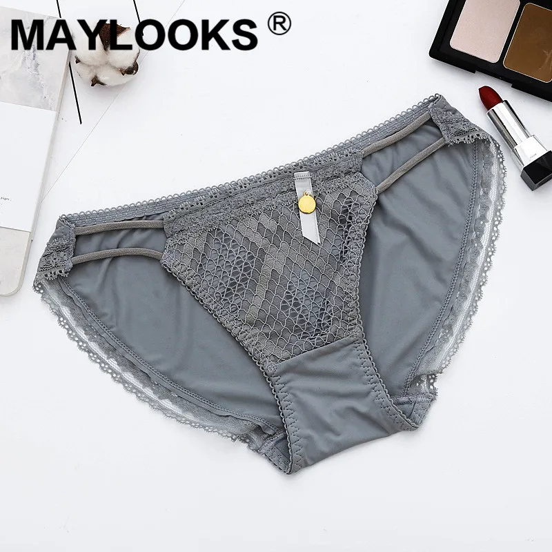 Maylooks женские прозрачные сексуальные нижнее белье кружевные треугольные с низкой