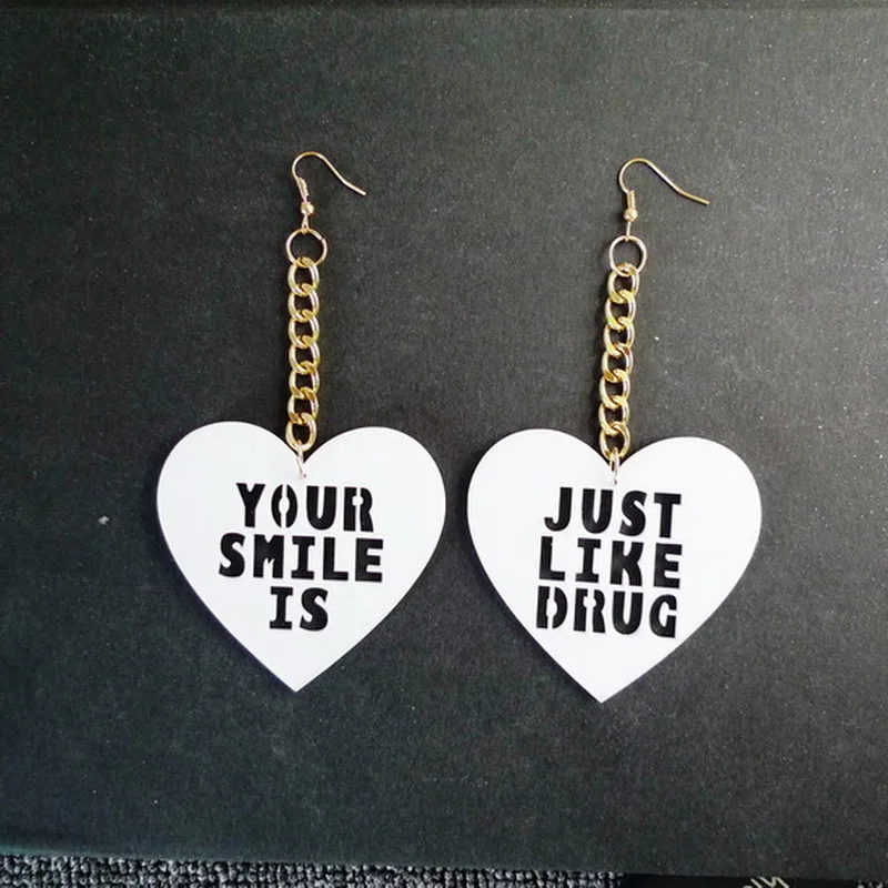 Buy Hip Hop Hallow Out Heart YOUR Smile is JUST LIKE