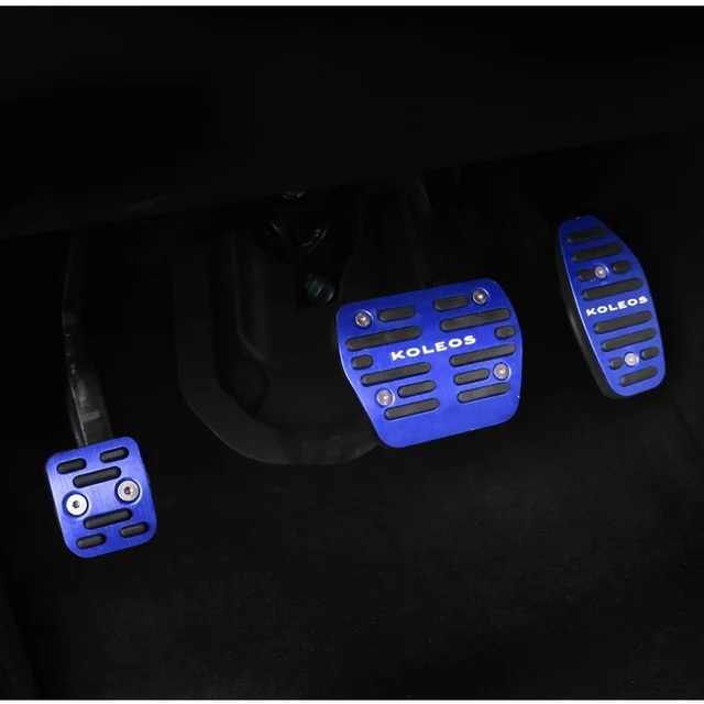 Luhuezu Aluminum Car Fuel Brake Pedal Cover For Renault Koleos Accessories Luhuezu Aluminum Car Fuel Brake Pedal Cover For Renault Koleos Accessories