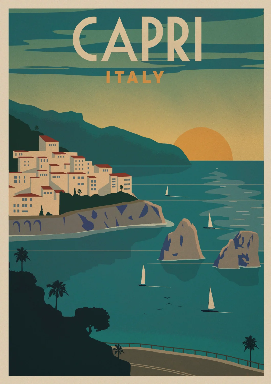 LOND0N/WAIKIKI/Италия/Нью-Йорк/Венеция/Париж/художественный плакат для путешествий винтажные настенные наклейки-постеры для путешествий украшение для дома A6 - Цвет: 20