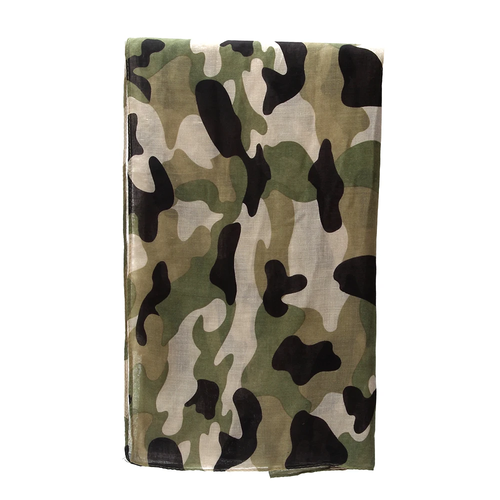 Winfox Новая мода дамы армейский зеленый Камуфляжный шарф Camo шали Дамы Echarpe Foulard женщины