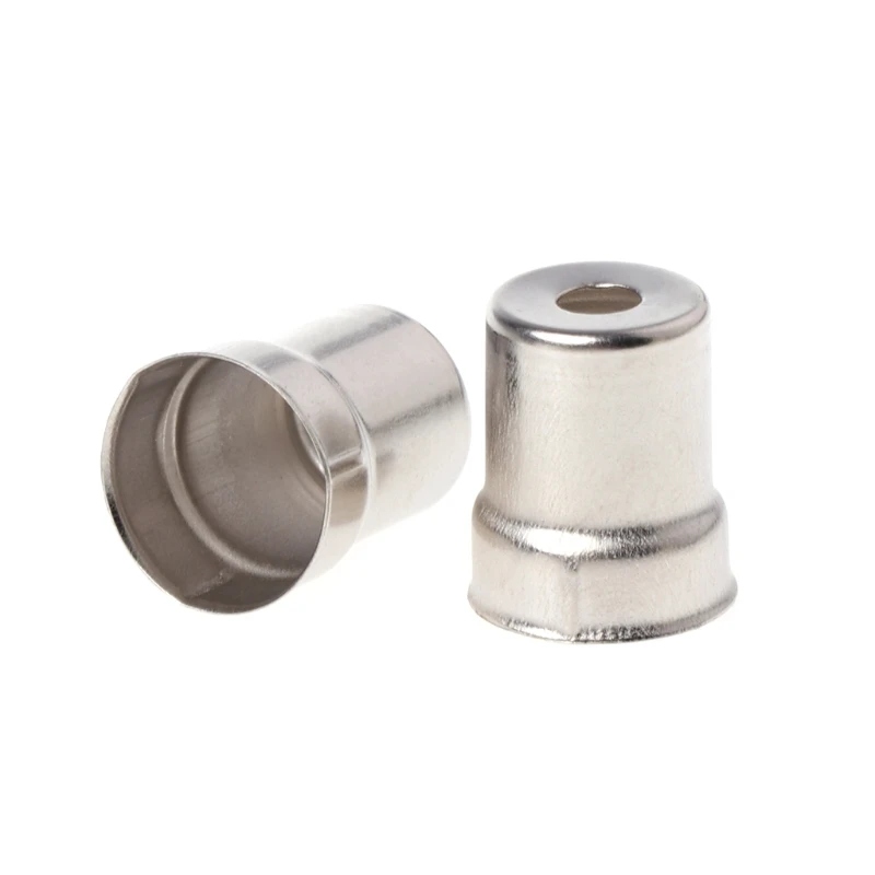Steel Cap Microwave Oven Replacement Round Hole Magnetron Silver Tone Mar28 5Pcs/Set