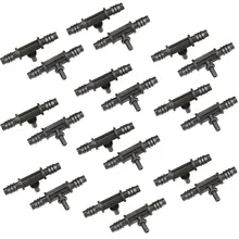 100 шт. оросительные ФИТИНГИ 8-12 мм Колючая Тройник пластиковая труба соединитель Joiner