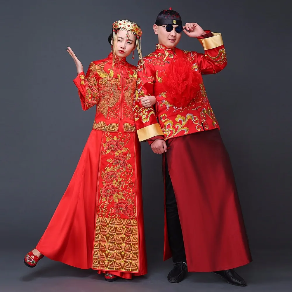Cina Gaun Pengantin jubah Elegan Wanita Gaun Cina QiPao ...
