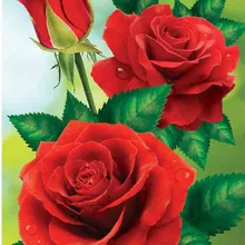 Алмазная картина eigen foto красная лилии розы 5D DIY алмазная живопись на заказ Полная квадратная/круглая алмазная живопись Paw украшение