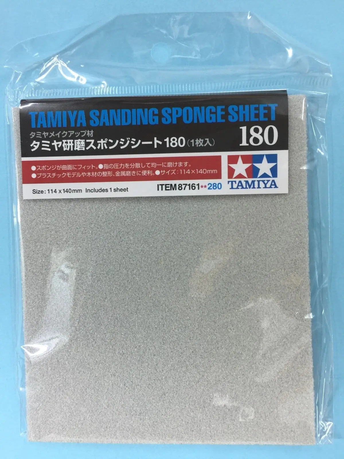 9 тип песка-губка в 1 Набор Tamiya 5 мм шлифовальный лист губки размер 180-3000 металл дерево пластик Модель