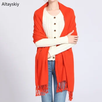

Scarves Women Long Shawl Classic Plaid Retro Simple All-match Korean Style Wraps Womens Sweet Elegant Ladies Trendy Scarfs Chic